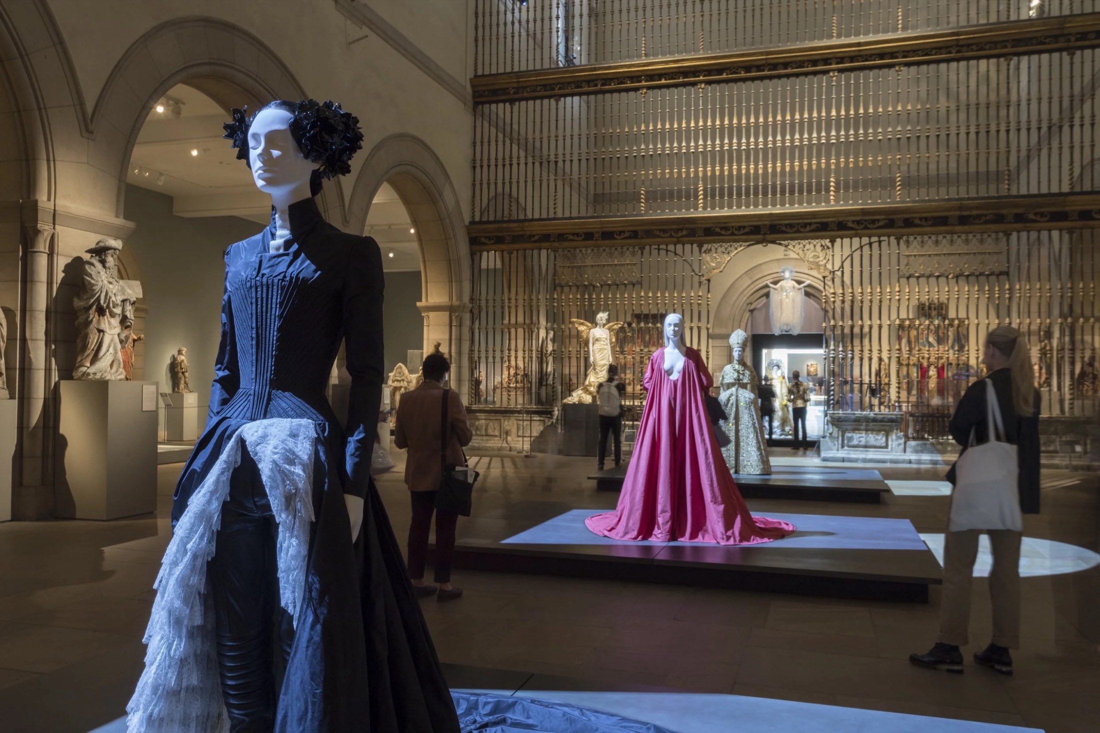 Fashion exhibition design in a museum